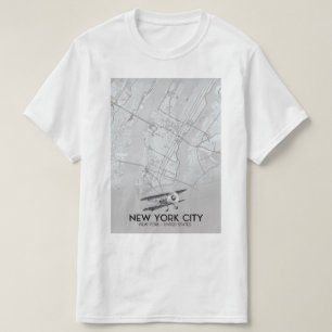 New York City Vintage style map T-Shirt