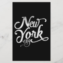 New York City vintage typography