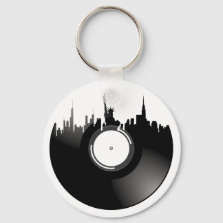 New York City Vinyl Record Keychain
