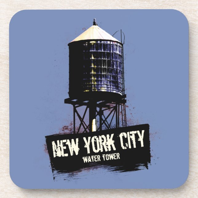 New York City Water Tower Coaster Set (Front)