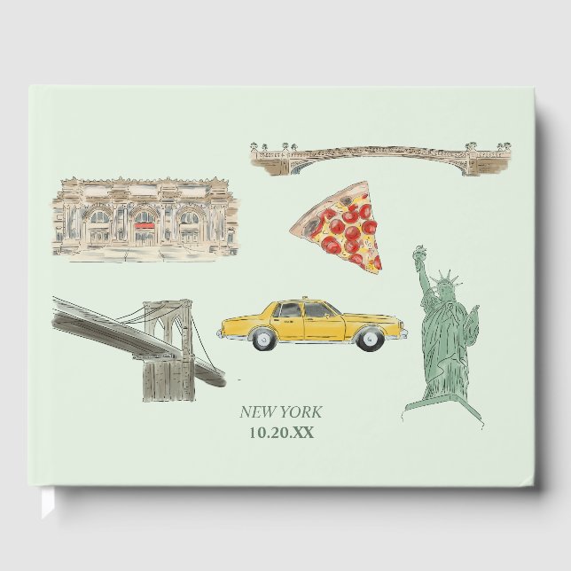 New York City Wedding  Guest Book (Front)