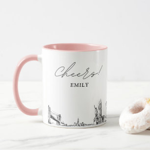 New York City Wedding Personalized Coffee Mug
