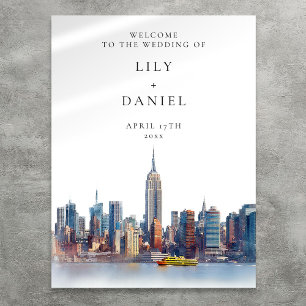 New York City Wedding Welcome Sign