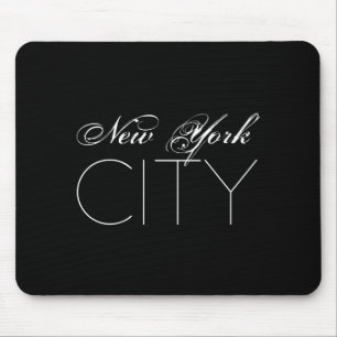 New York City White Text Izable _1  Mouse Pad
