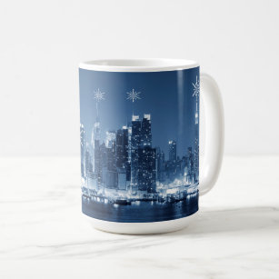 New-York City winter panoramic winter landscape Coffee Mug