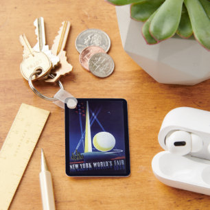 New York City World's Fair in 1939, Vintage Travel Keychain