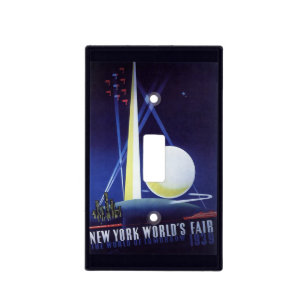 New York City World's Fair in 1939, Vintage Travel Light Switch Cover