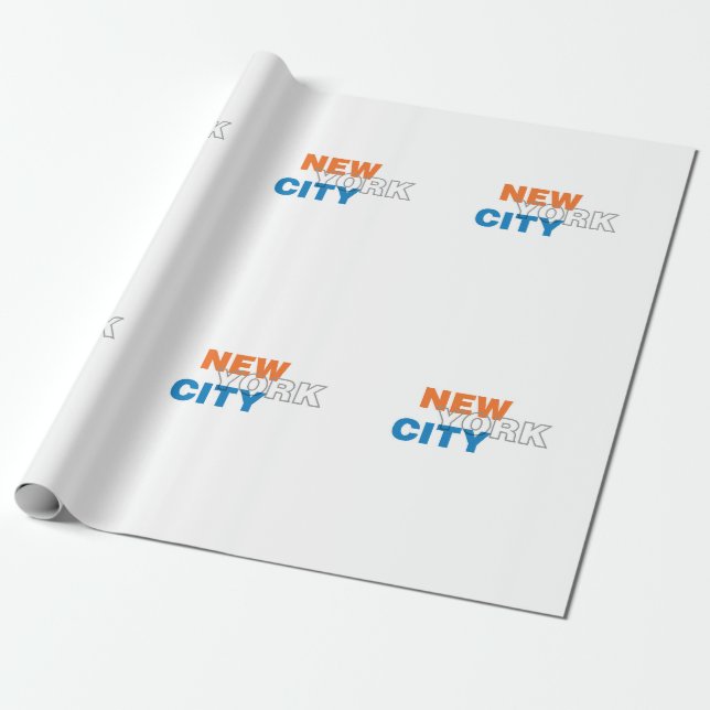 New York City Wrapping Paper (Unrolled)