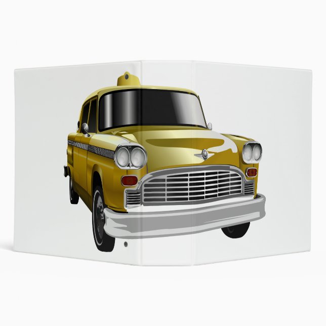New York City Yellow Vintage Cab Binder (Background)