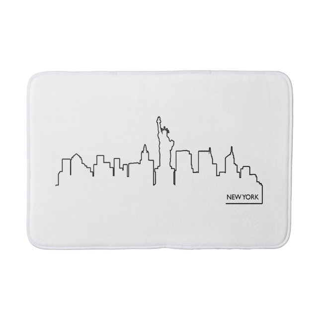 New York cityscape Bath Mat (Front)