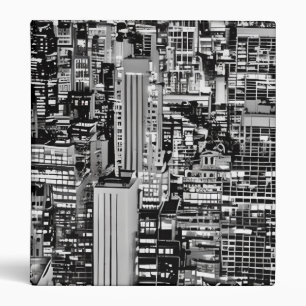 New York Cityscape in Black and White Binder