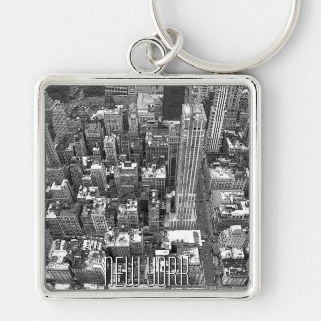 New York Cityscape Key Chain New York Souvenirs (Front)