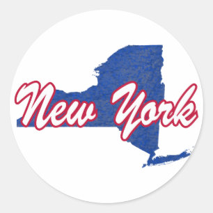 New York Classic Round Sticker