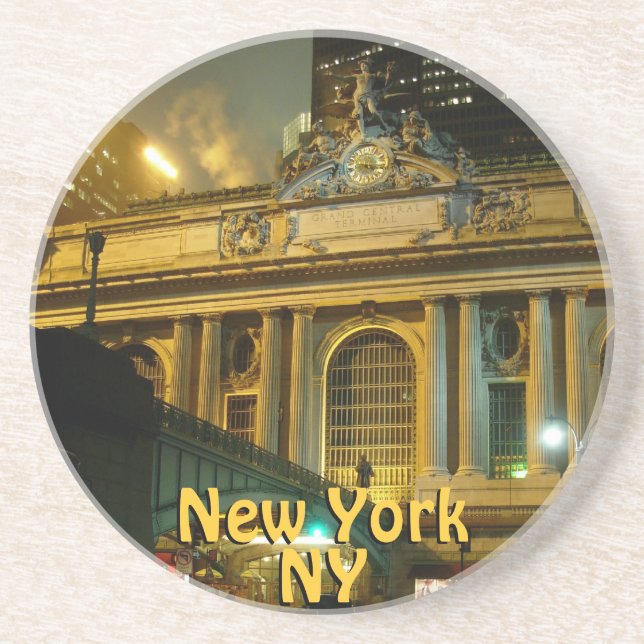New York Coaster Grand Central Station NY Souvenir (Front)