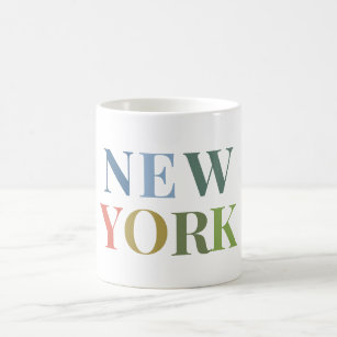 New York Colourful Text    Coffee Mug
