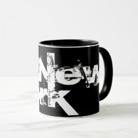 New York - Cool Black And White Style Mug
