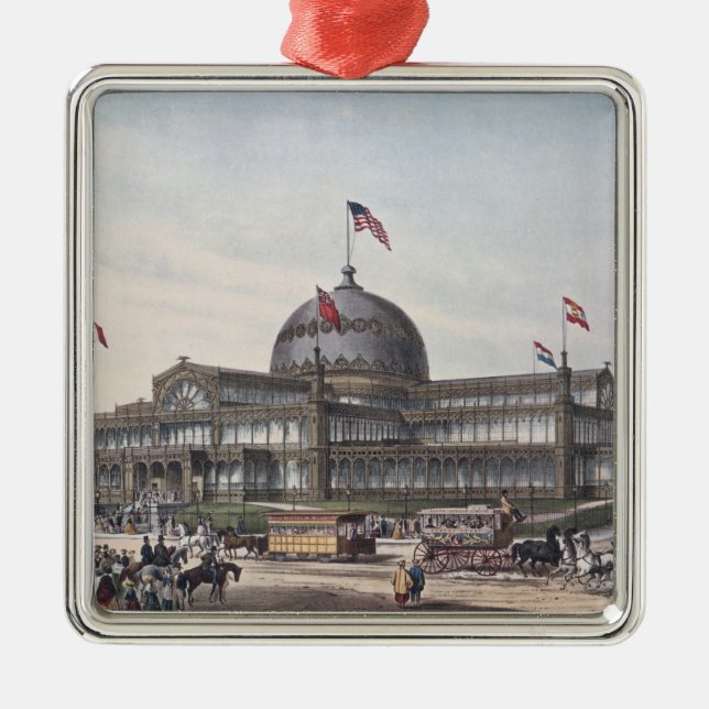 New York Crystal Palace Metal Ornament (Front)