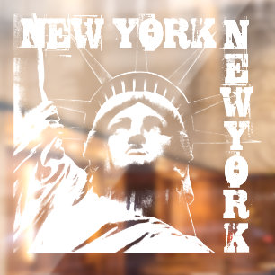 New York Decal Statue of Liberty Window Cling