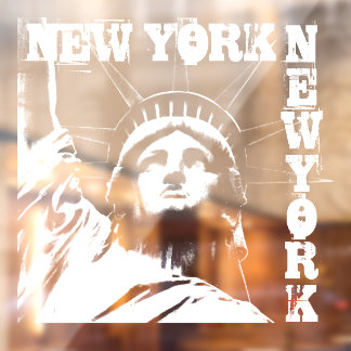 New York Decal Statue of Liberty Window Cling 