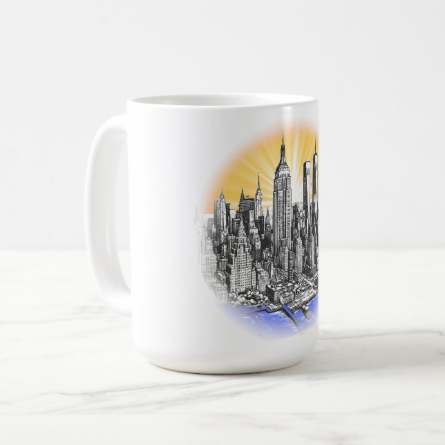 New York - docks Coffee Mug (Front Left)