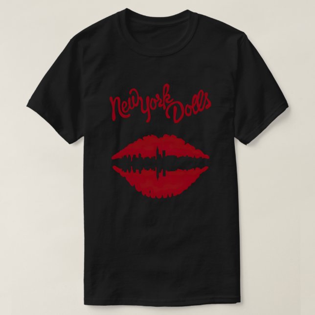 New York Doll's (Red) Lips T-Shirt (Design Front)