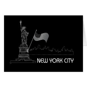 New York - Drapeau de la Statue de la Liberté USA