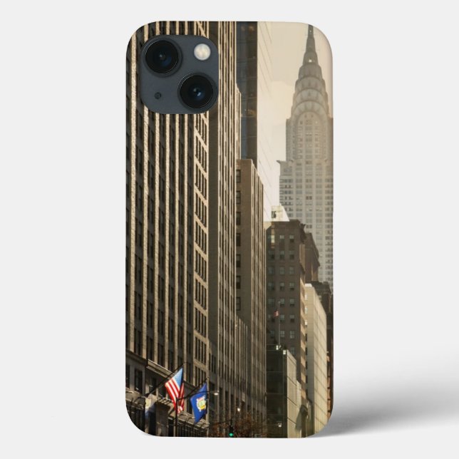 New York, E 42 St and Chrysler Building Case-Mate iPhone Case (Back)