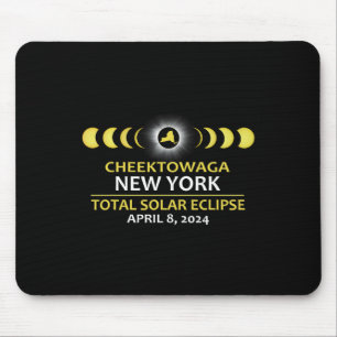 New York Eclipse 2024 Total Solar Eclipse Mouse Pad