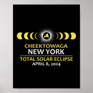 New York Eclipse 2024 Total Solar Eclipse Poster