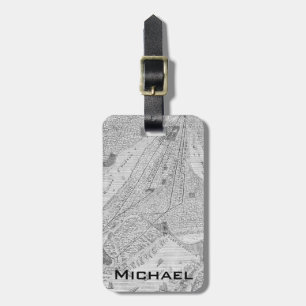 New York: El Train, C1878 Luggage Tag