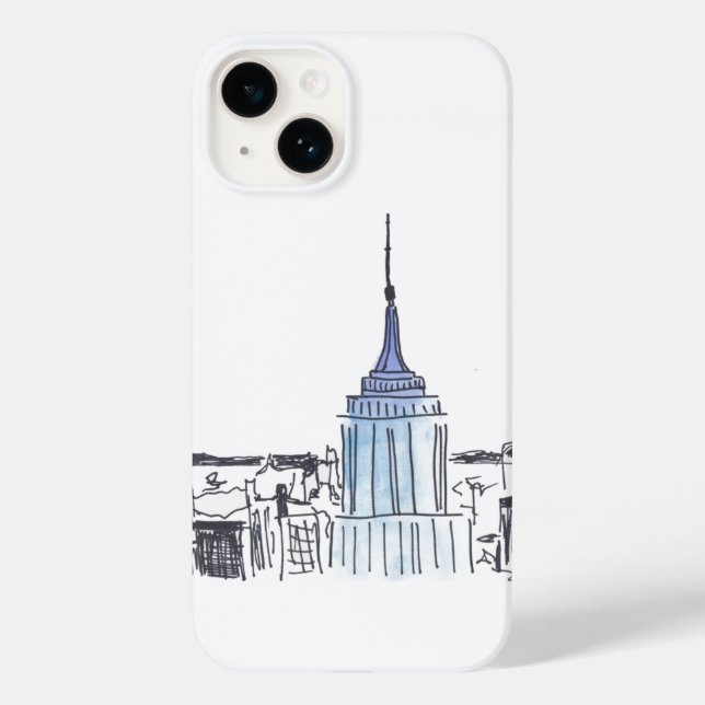 New York Empire State Building iPhone / coque ipad (Verso)