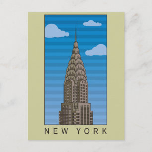 New York Empire State Building Postcard