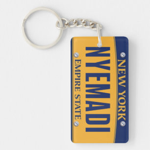 New York Empire State License Plate Art Custom