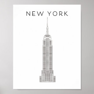 NEW YORK EMPIRE STATE POSTER