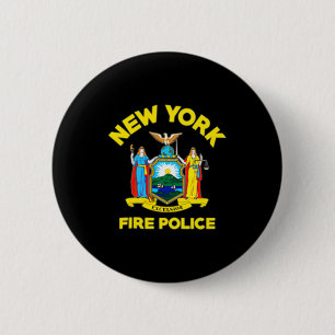 New York Fire Lice Department Firefighters 2 Inch Round Button