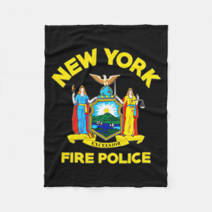 New York Fire Lice Department Firefighters  Fleece Blanket