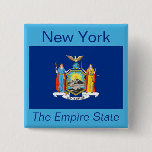 New York Flag Button