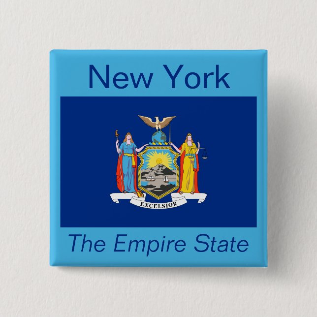 New York Flag Button (Front)