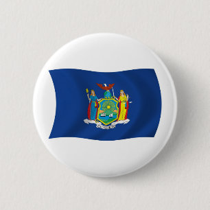 New York Flag Button