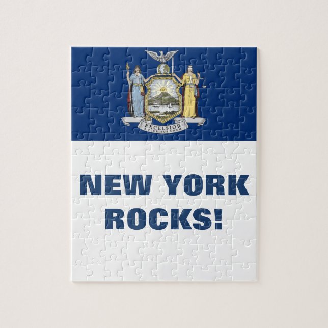 NEW YORK FLAG JIGSAW PUZZLE (Vertical)