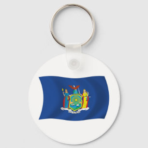 New York Flag Keychain