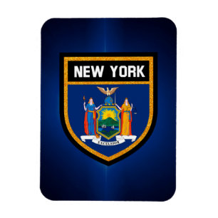 New York Flag Magnet