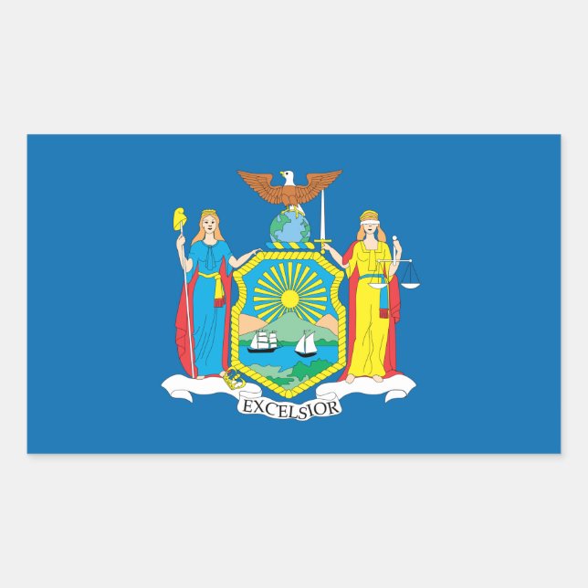 NEW  YORK Flag - Sticker (Front)