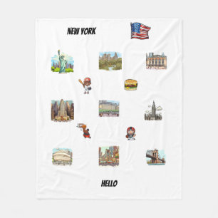 New York Fleece Blanket
