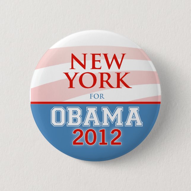 NEW YORK for Obama 2012 2 Inch Round Button (Front)