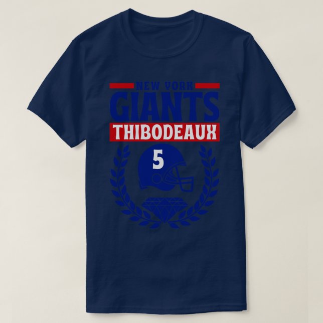 New York Giants Thibodeaux 5 American T-Shirt (Design Front)