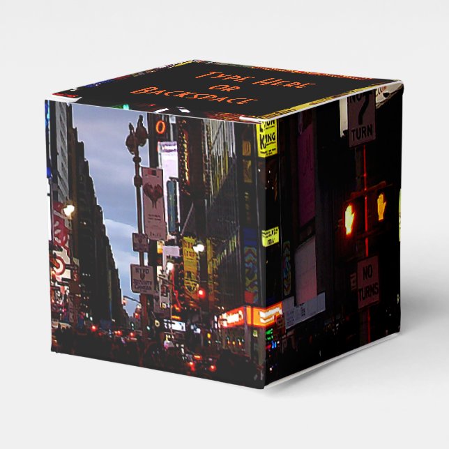 New York Gift Box Personalized Times Square Boxes (Front Side)