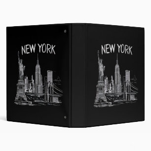 New York Gifts for Men Women NY City Vintage Urban Binder