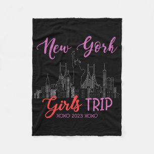 New York Girls Trip 2023 Nyc Vacation 2023 Ladies  Fleece Blanket