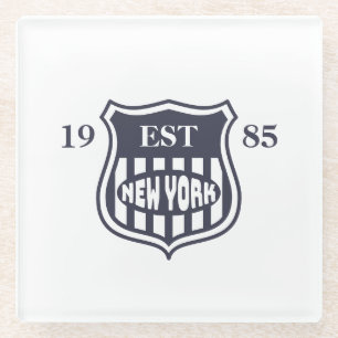 New York Glass Coaster